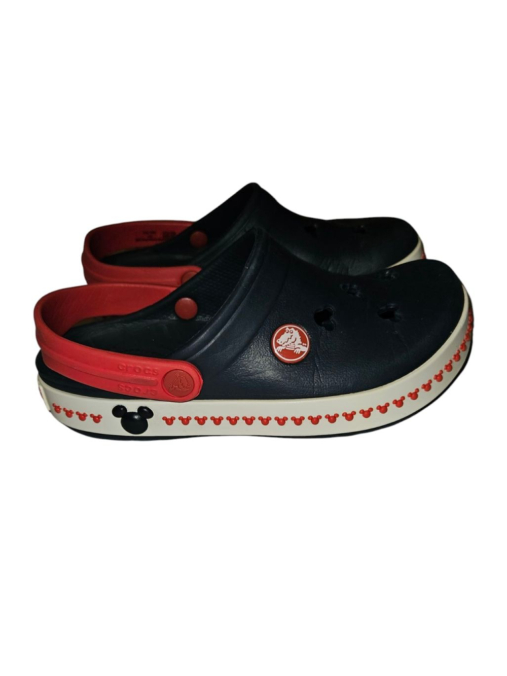 Boys Crocs Mickey Mouse Sandals 12/13 (Toddler Boy) Navy Red
